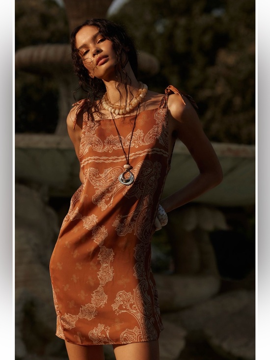Free People Dresses & Skirts - Free People Rococo Sand knotted shoulder dress size Large